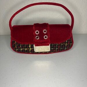 Chic Red and Black Women's Clutch